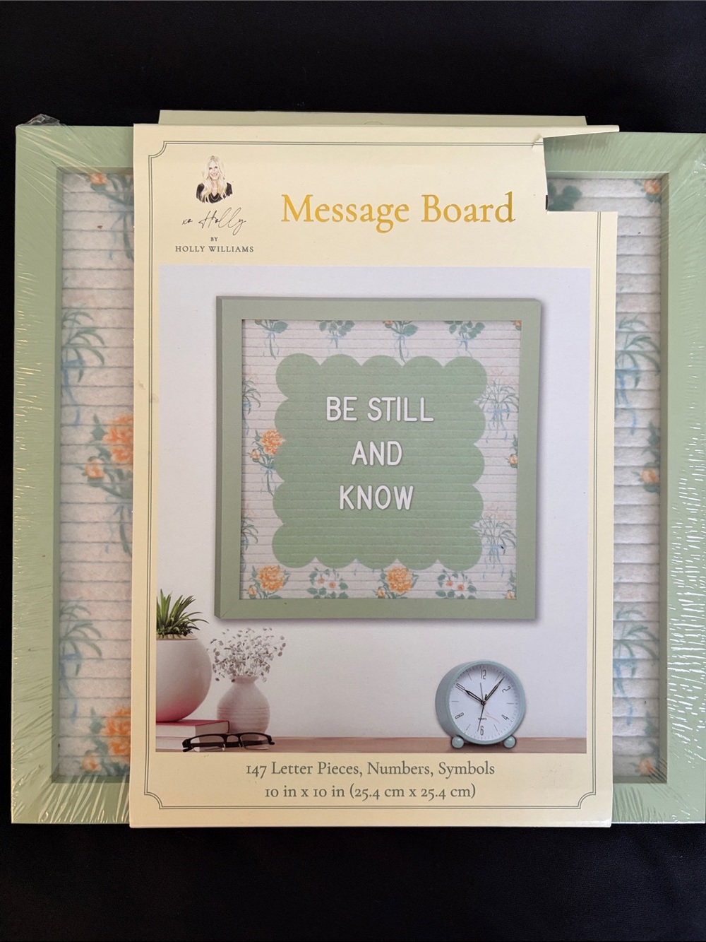 Message Board by Holly Williams - Mint Green Floral